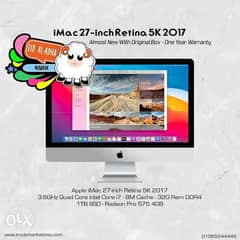 Apple iMac 27-inch Retina 5K i7 32G 1TB SSD ATI 4G 0