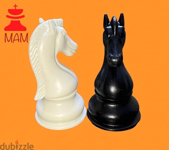 Chess pieces Black & White قطع شطرنج ابيض واسود 3