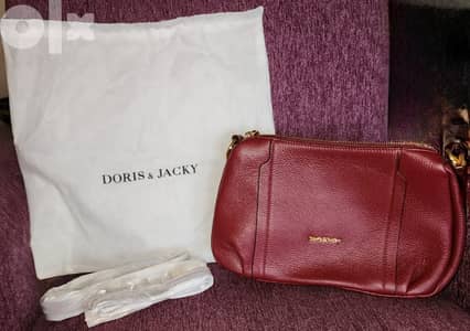 Doris&Jacky Genuine Lether hand bag حقيبة يد نسائية جلد اصلي