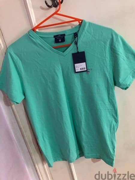 Gant spearmint/green v-neck t-shirt 0