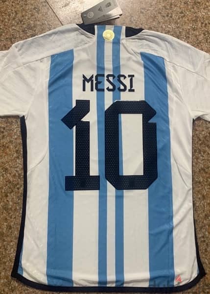 Argentina original 2022 Worldcup Winning jersey Messi 1