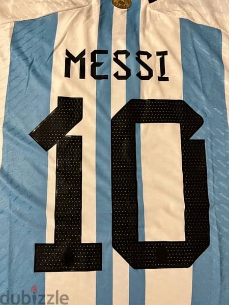 Argentina original 2022 Worldcup Winning jersey Messi 7