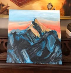 mountain painting, 50x50cm