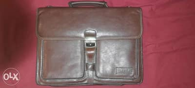 Flansa vintage bag - never duty leather laptop briefcase bag 0