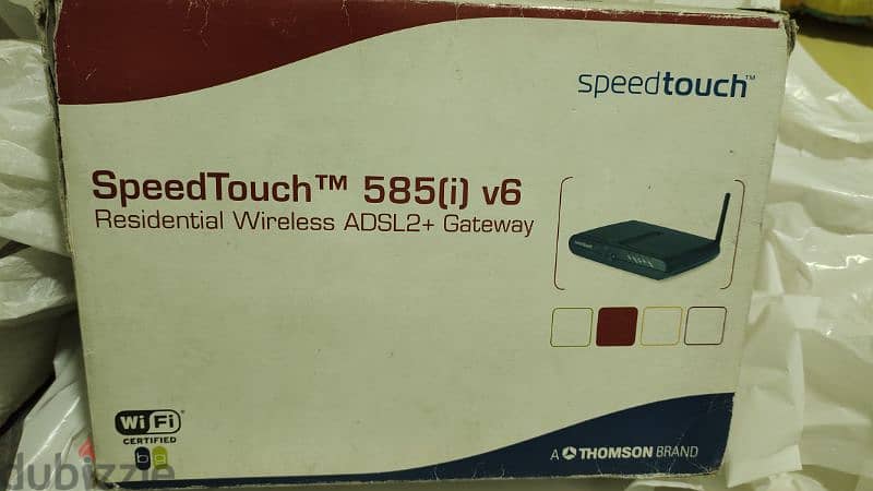 speed touch 585(i) wireless زيرو لم يستخدم ابدااااا 1