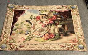 تابلوه جوبلان فرنسي   Mandolin French Gobelin Tapestry - Wall hanging