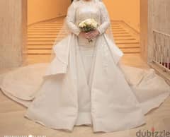 فستان فرح  بالطرحة  wedding dress