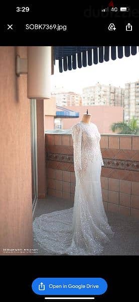 فستان فرح  بالطرحة  wedding dress 1