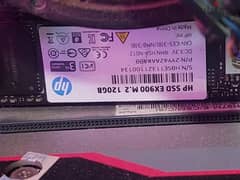 SSD Nvme Hp ex900 120gb 0