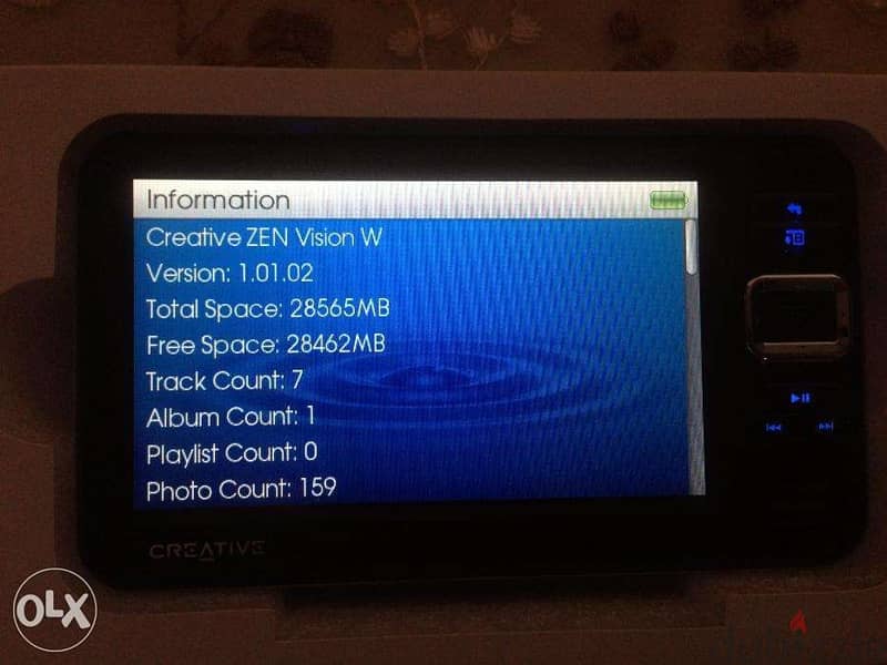 جهاز Creative Zen Vision W 30 GB Multimedia Player-وارد السعودية -جديد 3