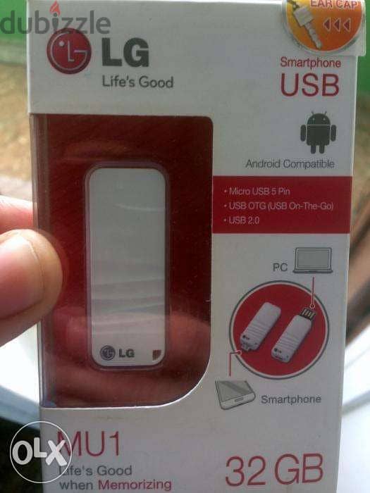 Lg OTG USB Flash Drive 32GB-ال جي فلاش ميموري صناعة كورية وارد السعودي 4