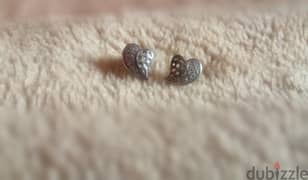 Silver earrings :  fairly used