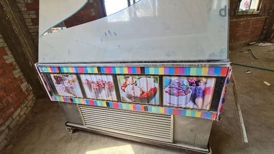 Italian ice cream display refrigerator zero break