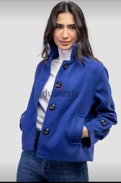 brand new electric blue coat كوت جديد بالتيكت من امريكا 0