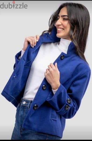 brand new electric blue coat كوت جديد بالتيكت من امريكا 1