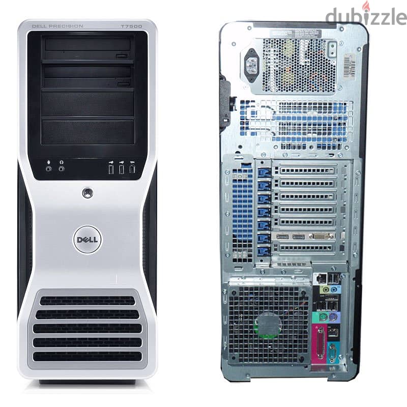 DELL T 7500 Workstation Dual Processor كاش24 و كور12 برام 16g باص 1866 4