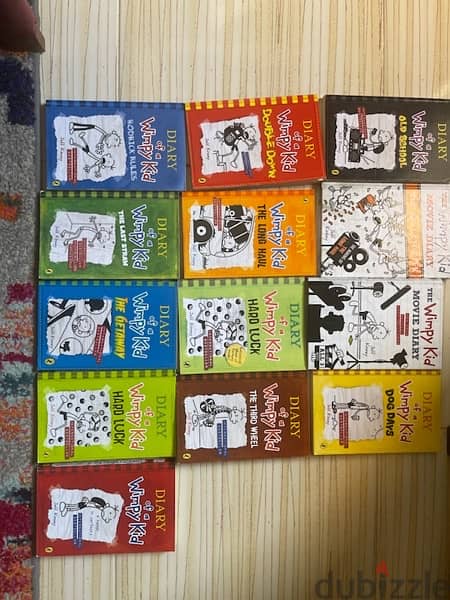 مجموعة ١٢ كتاب من Diary of a Wimply Kid 0