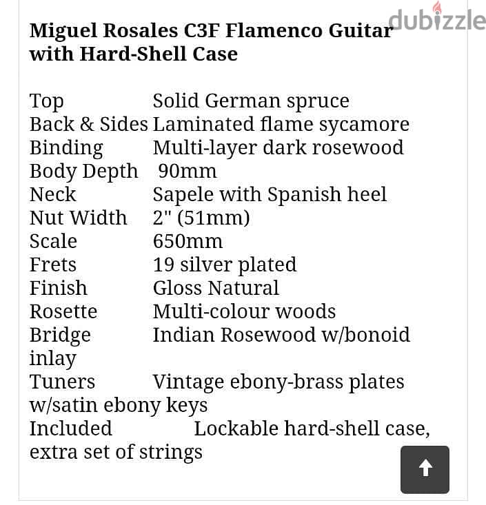 Miguel Rosales C3F Classical Flamenco Guitar جيتار فلامنكو إسباني 10