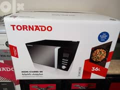 Tornado Microwave 36 liters new sealed . AlAraby warranty 0
