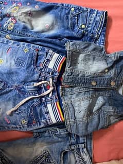 ملابس جينز بناتي اطفال