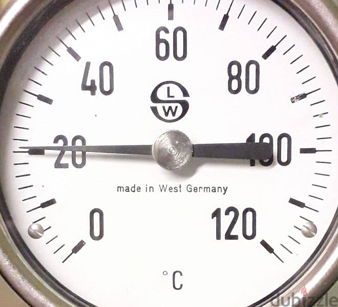 ثيرمومتر  حرارة للسوائل ألمانى غربى أصلى لحد ١٢٠ درجة مؤية 0