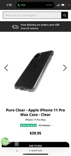 cover tech21 iphone 11 promax case original جديد اصلي بالعلبة والضمان 0