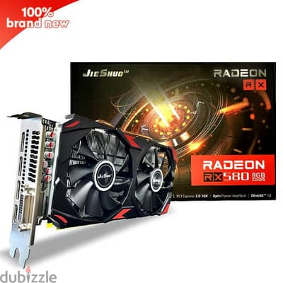 JIESHUO AMD RX 520 8GB - اكسسوارات و قطع غيار كمبيوتر - 196474366