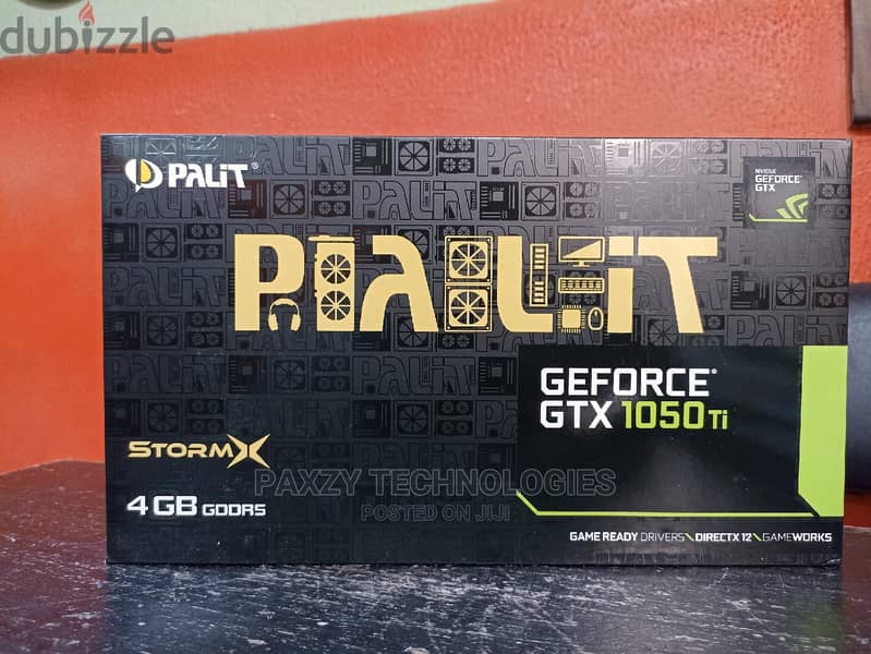 كارت شاشة جديد متبرشم  Palit GTX 1050ti StormX 4G DDR5 1