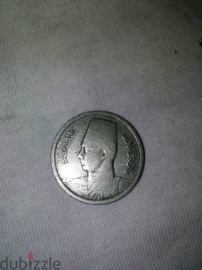 فاروق الاول المملكة المصرية 10 مليمات سنة 1941 0