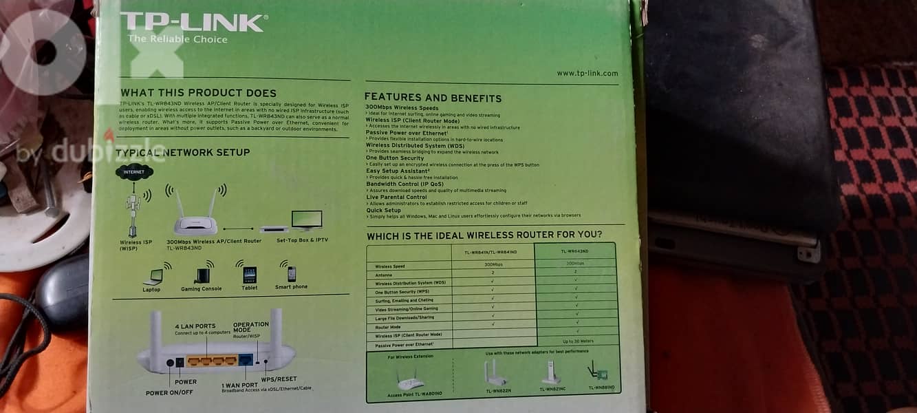 Tp link  AP/Router__300 Wireless 1