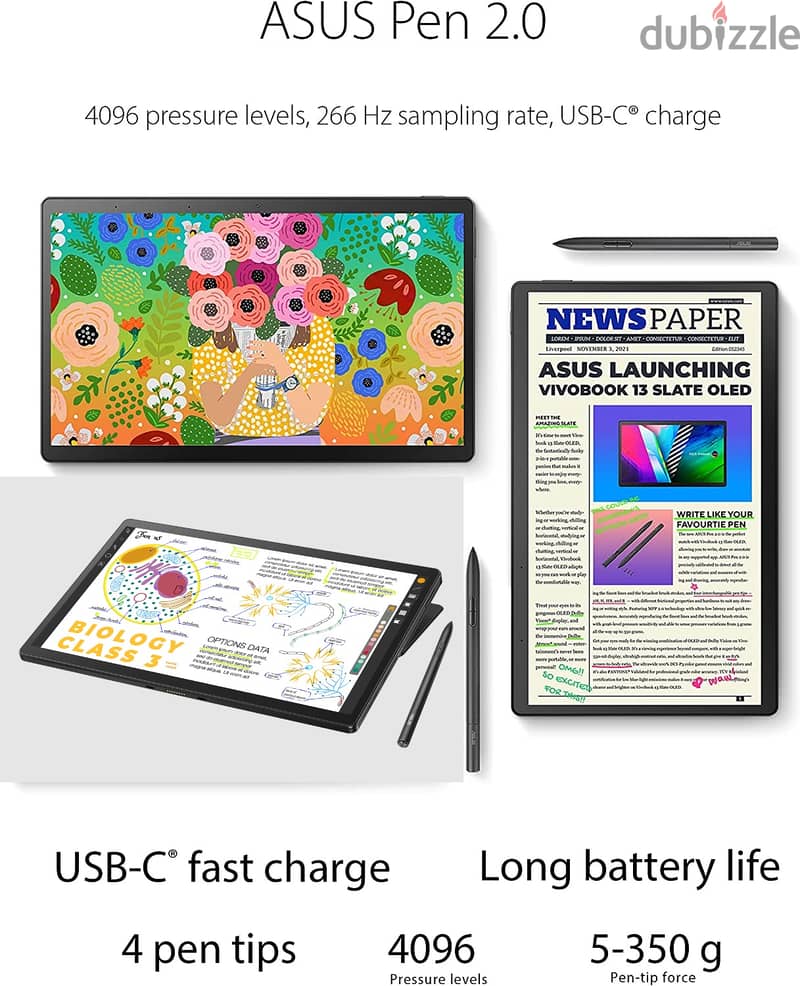 ASUS VivoBook 13 Slate OLED 2-in-1 Laptop, 13.3" FHD 1