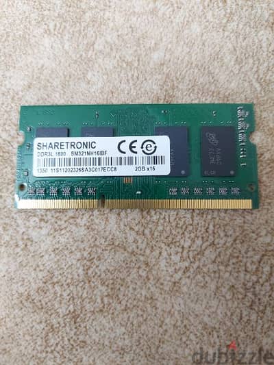 رامه لاب توب  ddr3 2GB