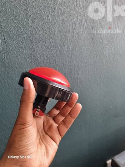 Massive Arcade Button with LED - 100mm Red