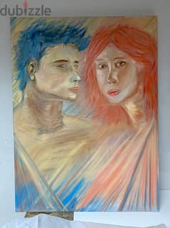 meet "feelings " oil painting on canvas 80x60 cm 0