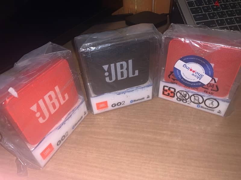 JBL GO 2 Water-Resistant Portable Bluetooth Speaker. جديدة لم تستخدم 0