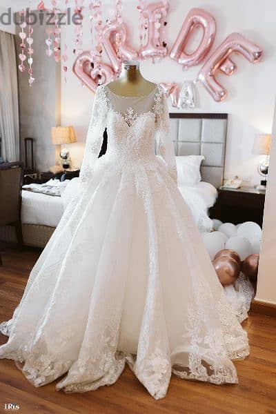 فستان زفاف اول لبسه للبيع 8