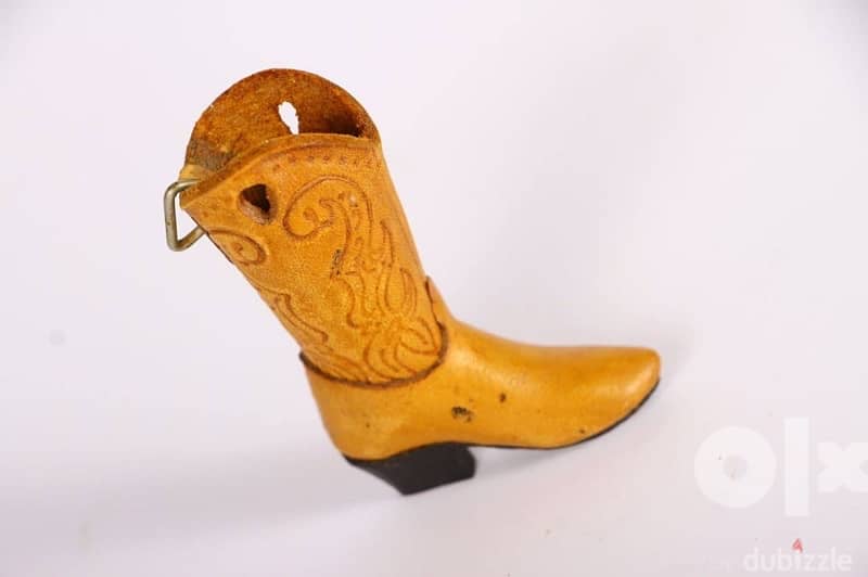 عدد 4 حذاء ديكور مجموعة من الجلد الطبيعي, توضع كديكور Vintage. 5
