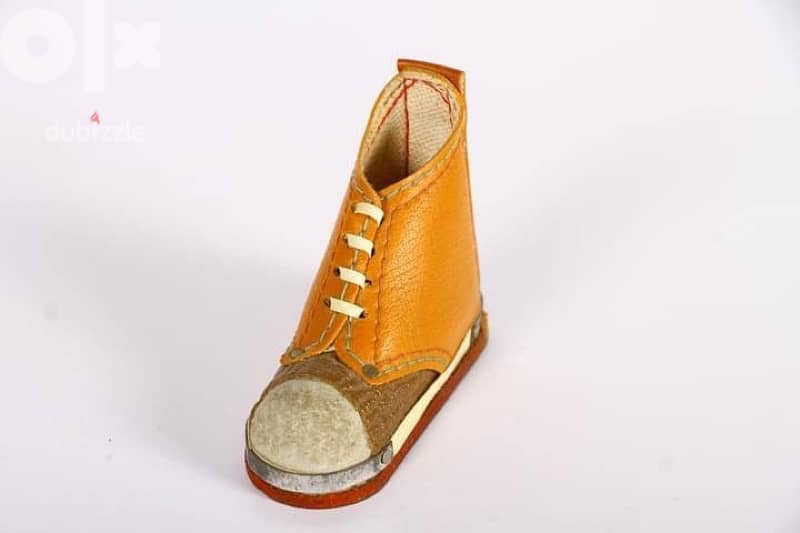عدد 4 حذاء ديكور مجموعة من الجلد الطبيعي, توضع كديكور Vintage. 8
