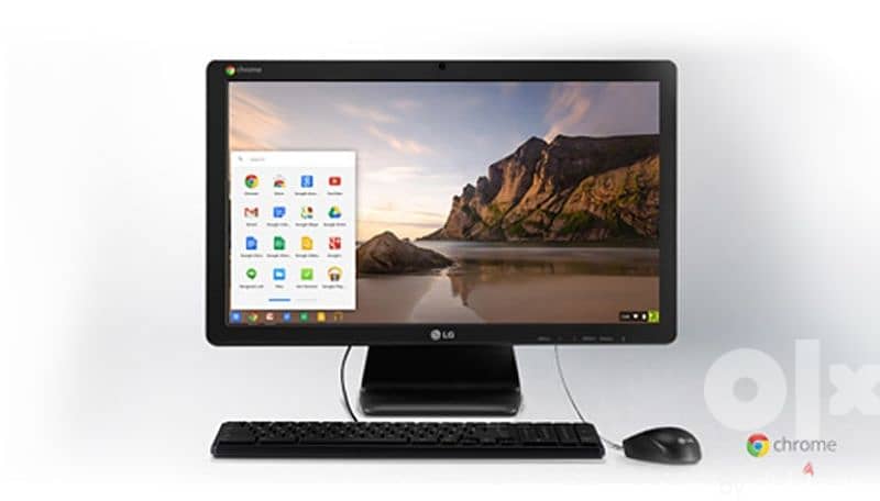 LG All in One 22 inch AIO Desktop PC Google Chrome كمبيوتر و شاشة 0