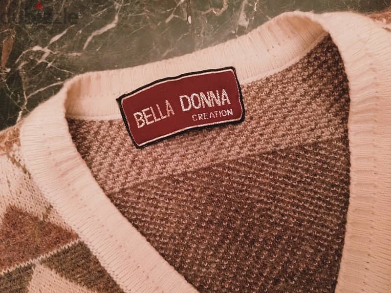 بلوفر صوف 100% ماركة ( Bella Donna ) وارد ايطاليا XXL 11