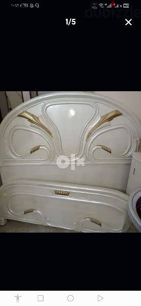 غرفه نوم كامله روجينا خشب زان + حالتها جيده