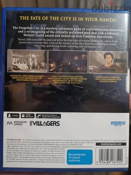 The forgotten city game ps5 1