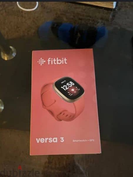 Fitbit FB511GLPK Versa 3 Smart Watch, GPS - Pink and Gold 1