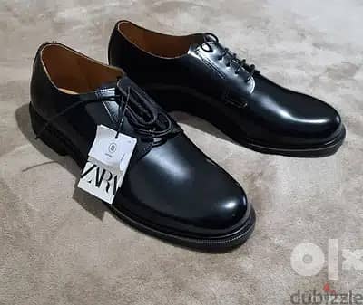 Zara shoes size 44 جلد طبيعى