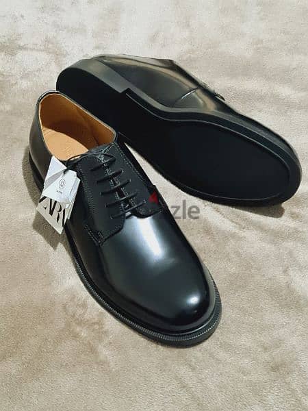 Zara shoes size 44 جلد طبيعى 2