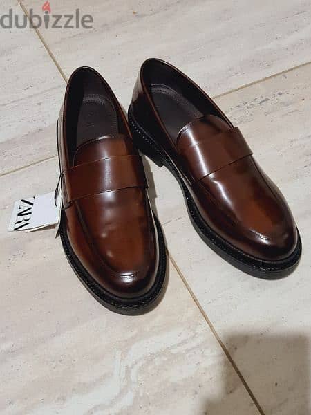 ZARA shoes size 44  جلد طبيعى 1