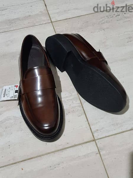 ZARA shoes size 44  جلد طبيعى 2