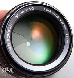 Minolta 50mm f1.2 lens 0