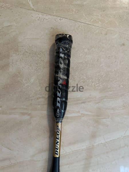 Dunlop black max comp ti squash racket with cover gold/black 200 g 4