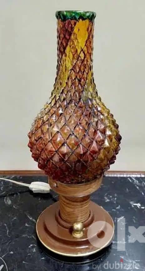 أباجورة من الستينيات ارتفاع 45 سم من القاعدة الأبليك الأصلي - Lighting ...
